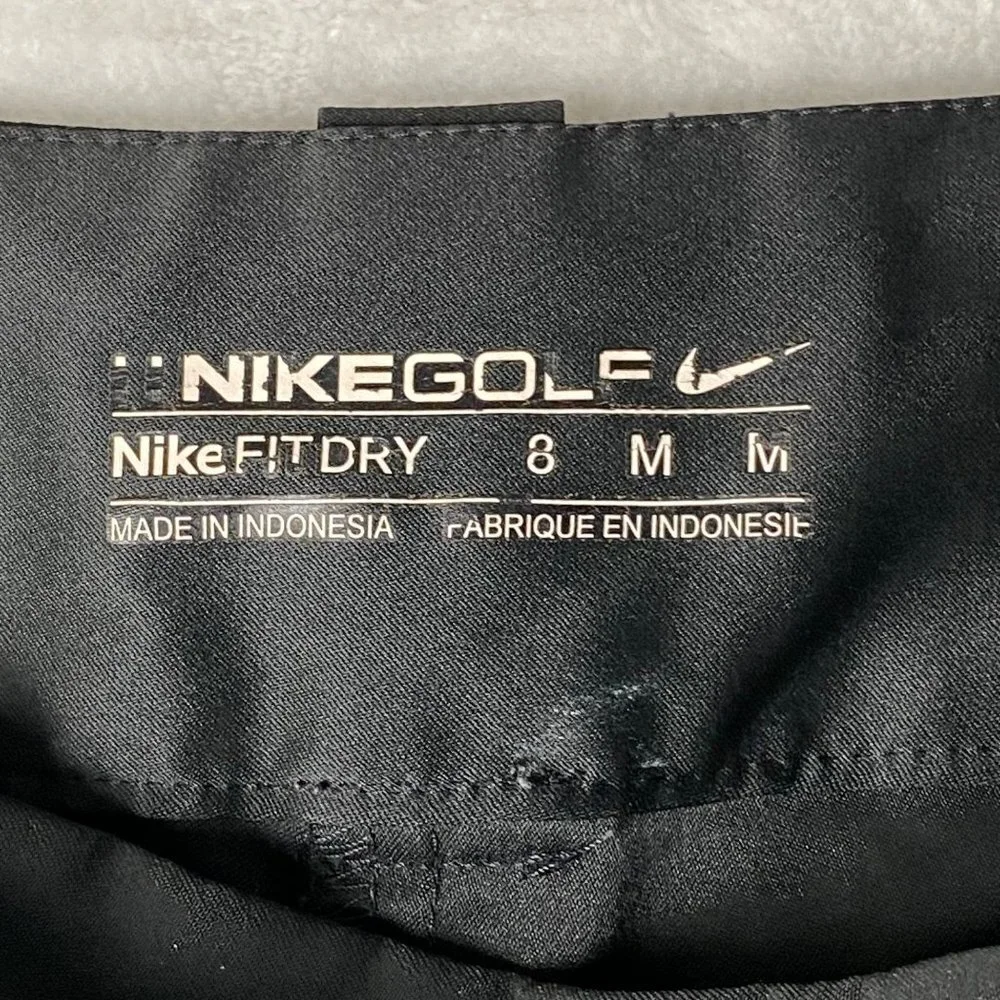 Nike Golf Skort Women Size 8 Black Fit Dry Skirt‎ Shorts Athletic Tennis Pockets